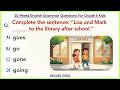 20 Mixed English Grammar Questions for Grade 3 Kids | English Practice Test for School Learning