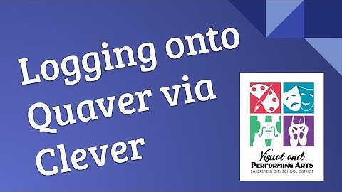 Logging on to Quaver via Clever