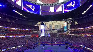 Patriots entrance Super Bowl LIII 2-3-19