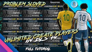 UNLIMITED CREATE PLAYERS IN DLS 19 MOD BY ROBI RAJ 360.