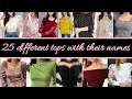 25 Different Types of Tops With Their Names | Latest Tops For Girls 2020 | Saloni Vibes