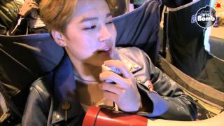 [BANGTAN BOMB] BTS (방탄소년단) Jimin's singing 'Butterfly' over a loudspeaker