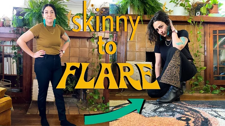 How to Turn Your Skinny Jeans into Flares