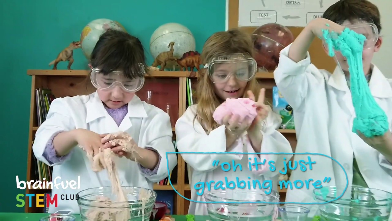 Cloud Slime Recipe and Instructions - STEM Club Kids Make and Play with Cloud Slime