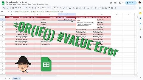 Fixing #VALUE Error in OR(IF()) Formula – Google Sheets Troubleshooting / Tutorial
