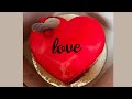 Cake decorating heart shaped  i love you cake decorating  vegfoodz cake designs