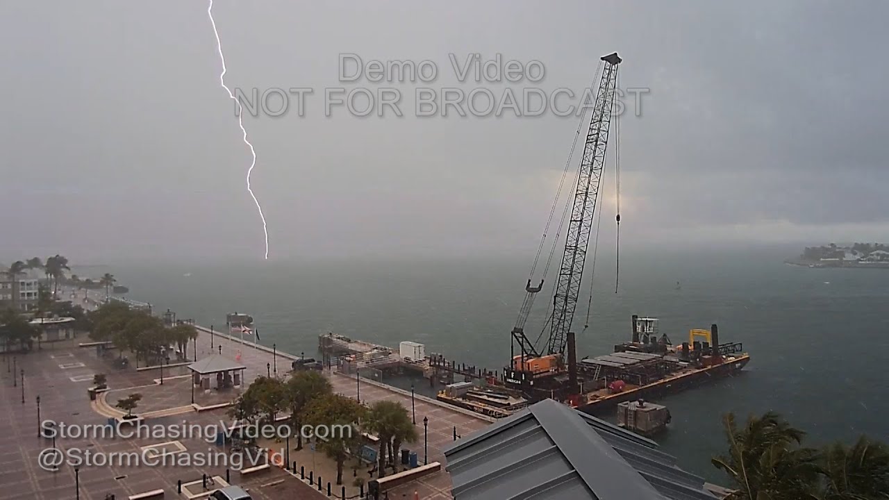 Florida Keys Storms, Wind, Rain & Lightning - 8/27/2016