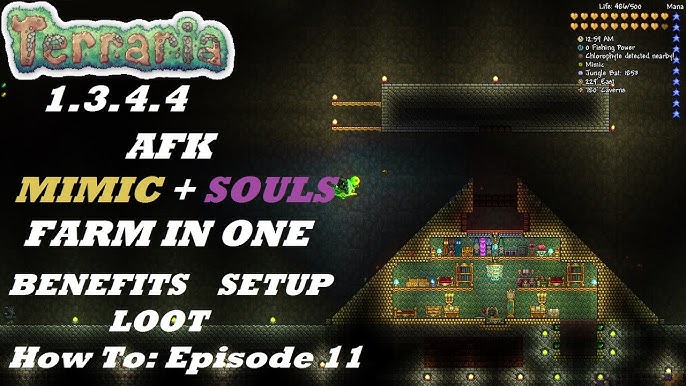 Terraria AFK Megaphone, Fast Clock, Trifold Map, & Blindfold Farm (Ankh  Charm Series #2) 