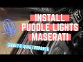 Install $13 Door Welcome Lights in Maserati Ghibli! (Levante, Quattroporte, GT)