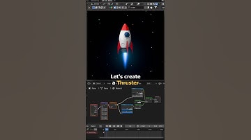 Thruster Flame Effect in Blender | #blender3d #artofabhishorts #shorts #blendertips #thruster #flame