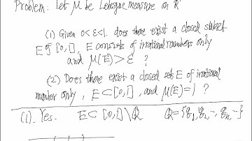[Real Analysis]Problem 2: Measure of Irrational Numbers