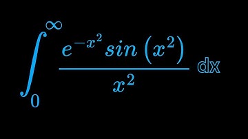 Monster Integral of e^ (-x^2)sinx^2(x)/x^2 dx from 0 to infinity