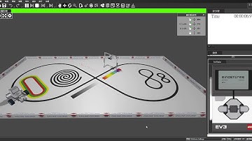 Virtual Robotics Toolkit - LineFollow use Large Motor - 8.786s