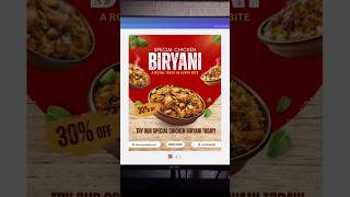 Biryani Post Canvapro #postdesign #graphicdesign #canvapost #canvapro #design #canva