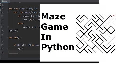 Making a maze game in python | python games |