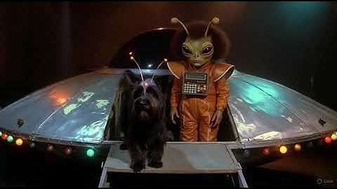Alien corgi alien pilot #retro science ￼#CheapQualitySetDesign #AIVideo ￼