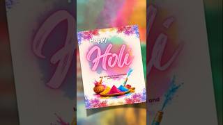 Holi Special Poster Design in Canva 🌸 Quick & Easy Short #canvadesign #holi