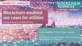 Solarplaza Webinar: Blockchain-Enabled use Cases for Utilities