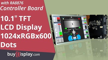 1024x600 Pixel 10.1 inch TFT Touch Screen LCD Display Module with RA8876 Controller Board