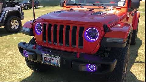 Jeep Wrangler JL Surface Mount ColorSHIFT Halos from ORACLE Lighting