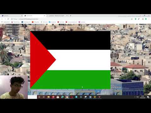 draw palestin flag html css