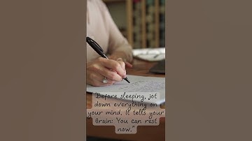 Do a Brain Dump Before Bed #motivation #sleepsolution #selfcare