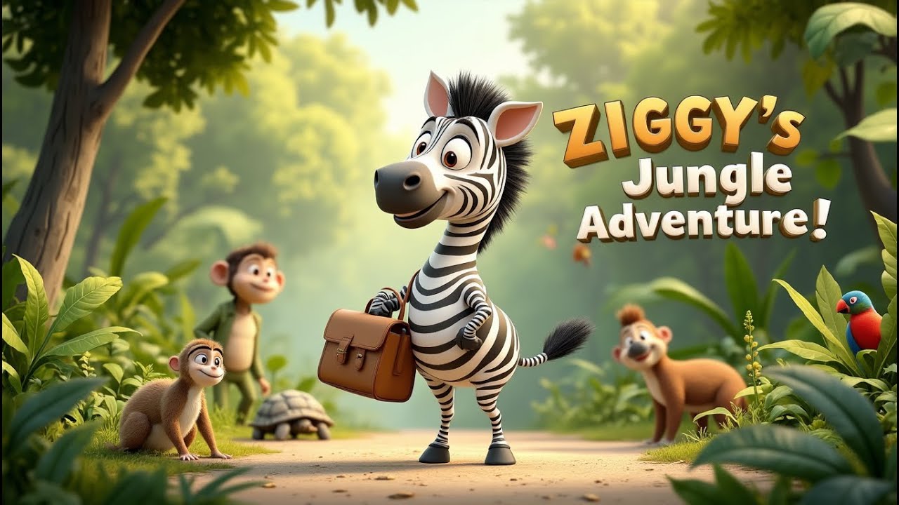 Ziggy the Zebra and the Jungle Delivery Service 🦓 | Fun Moral Story for Kids | Kids Toons