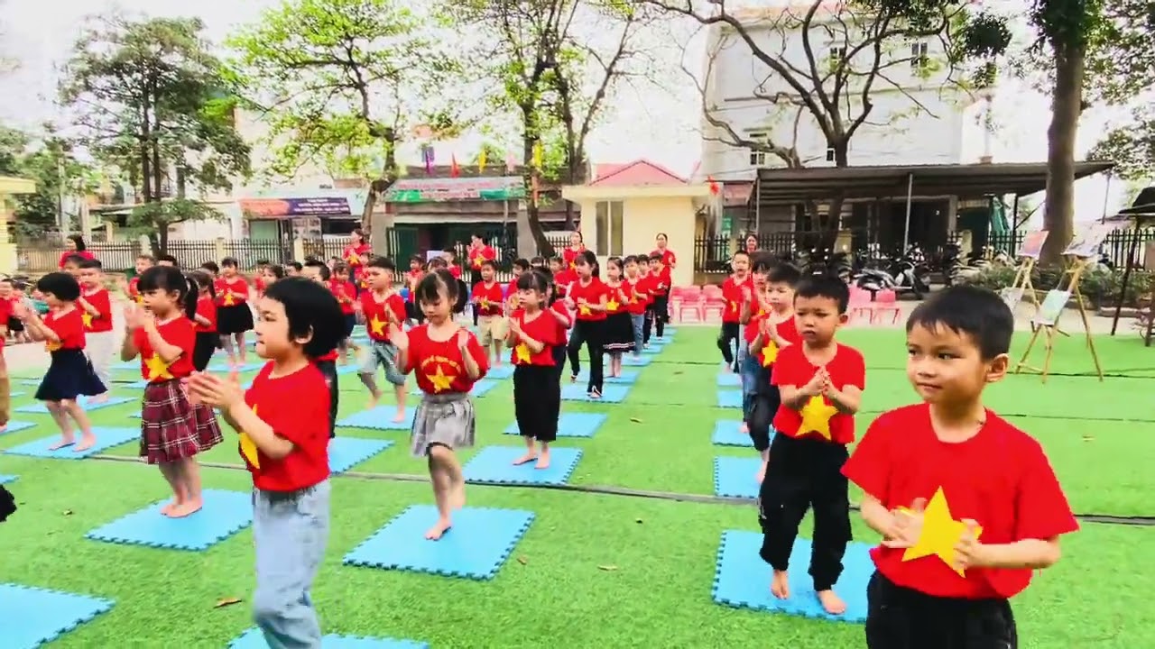 Bài đồng diễn: KHÁT VỌNG TUỔI TRẺ - KHỐI 5 TUỔI. Trường mầm non Chu Phan.