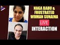 Naga Babu & frustrated woman Sunaina LIVE interaction
