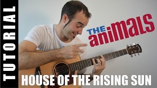 Video thumbnail of "Como tocar acordes House of the rising sun - The Animals (Guitarra FACIL Tutorial Acordes)"