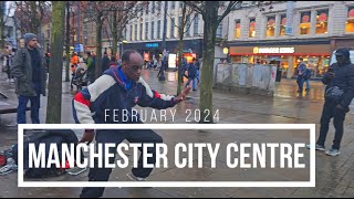 2024 Walk Tour Of Manchester City Centre UK - 4K Ultra 60fps: Walking Tour