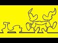 Paperotti digi digi quack quack line animation  funny duck song animated