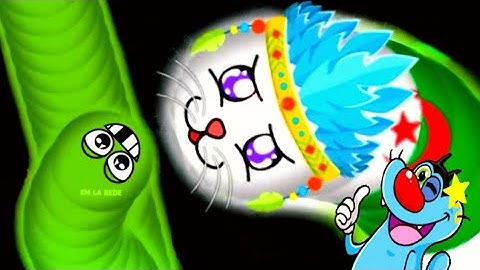 OGGY and JACK/ play snake game / wormate.io / would biggest worm kill
