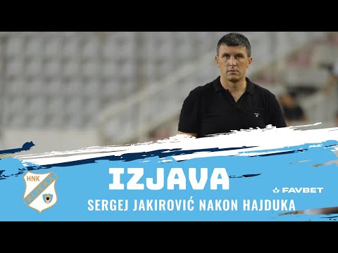 Sergej Jakirović nakon Hajduka - 2. kolo (2023./2024.)