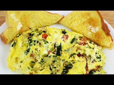 how-to-make-a-healthy-omelette-for-breakfast:-spinach