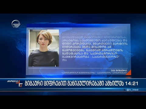 გიგაური ციფრებით მანიპულირებაში ამხილეს