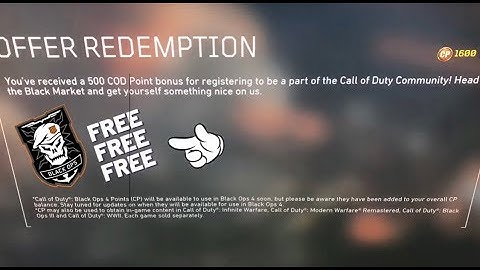 FREE COD POINTS FOR CALL OF DUTY BLACK OPS 4!! ALL CONSOLES NO JOKE!