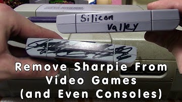 Remove Sharpie From Video Games (and Even Consoles) - Quick Tips