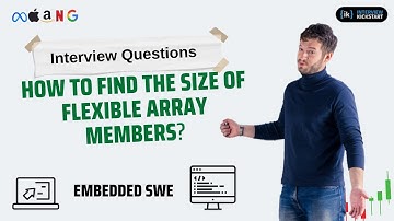How to find the size of flexible array members? #EmbeddedSWE