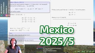 Mexico 2025/5: Ring of semiprime+1 = prime power