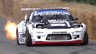 11.000rpm 4-Rotor 26B Mazda RX-7 'MADBUL' | Mad Mike Drift SHOW at Goodwood FOS!