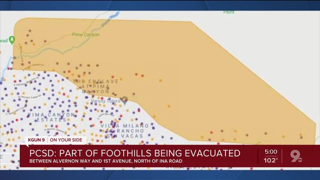 PCSD: Part of foothills being evacuated due to Bighorn Fire - YouTube