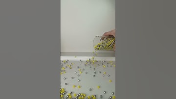 💛💛💛Reverse Video With Star Beads #asmr #satisfying #beads #rainbowworld #relaxing #shorts