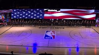 @jonbatistemusic Performs National Anthem As Jazz \& Pelicans Kneel In Solidarity Ahead Of NBA Restart