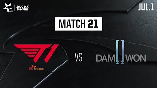 T1 vs DWG | Match21 H\/L 07.01 | 2020 LCK Summer