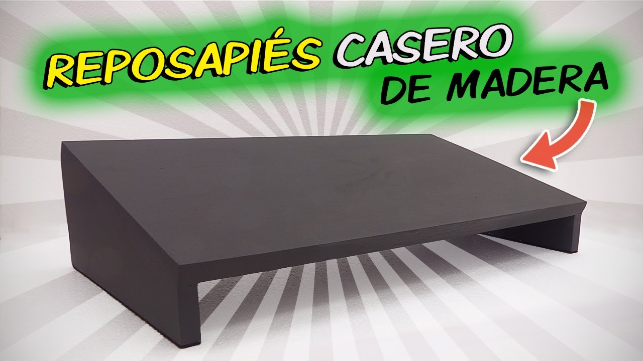 REPOSAPIÉS CASERO DE MADERA 