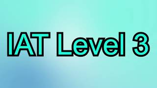 IAT Level 3 on the base level (8570 / 8140)