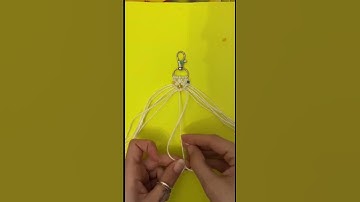 Macramè portachiavi [BlackThinksCreation] #handmade #macrametutorial #macrame