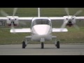 Tecnam P2006T Low pass, display and landing