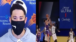 Devin Booker Reacts To His Game Winner Over Kawhi Leonard \& Paul George Clippers vs Suns HoopJab NBA